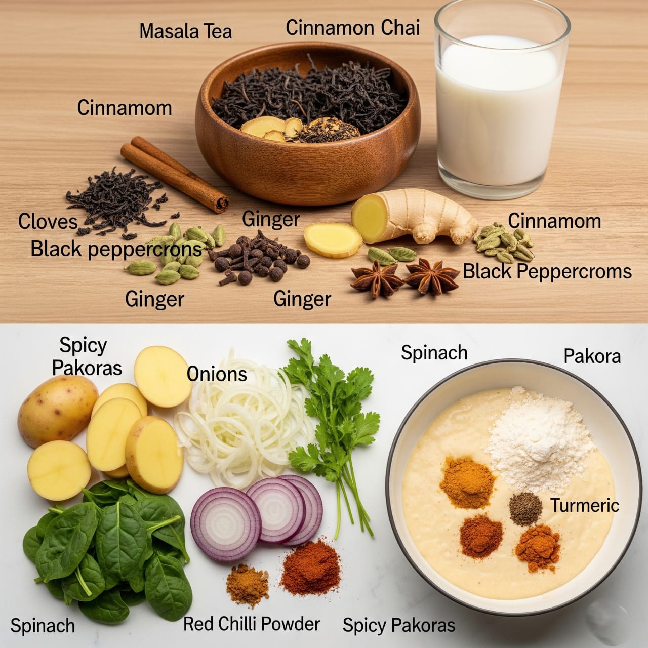 Pakoras with Masala Chai